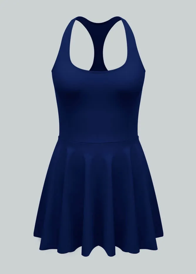 2-in-1 Athletic Dress With Detached Shorts
