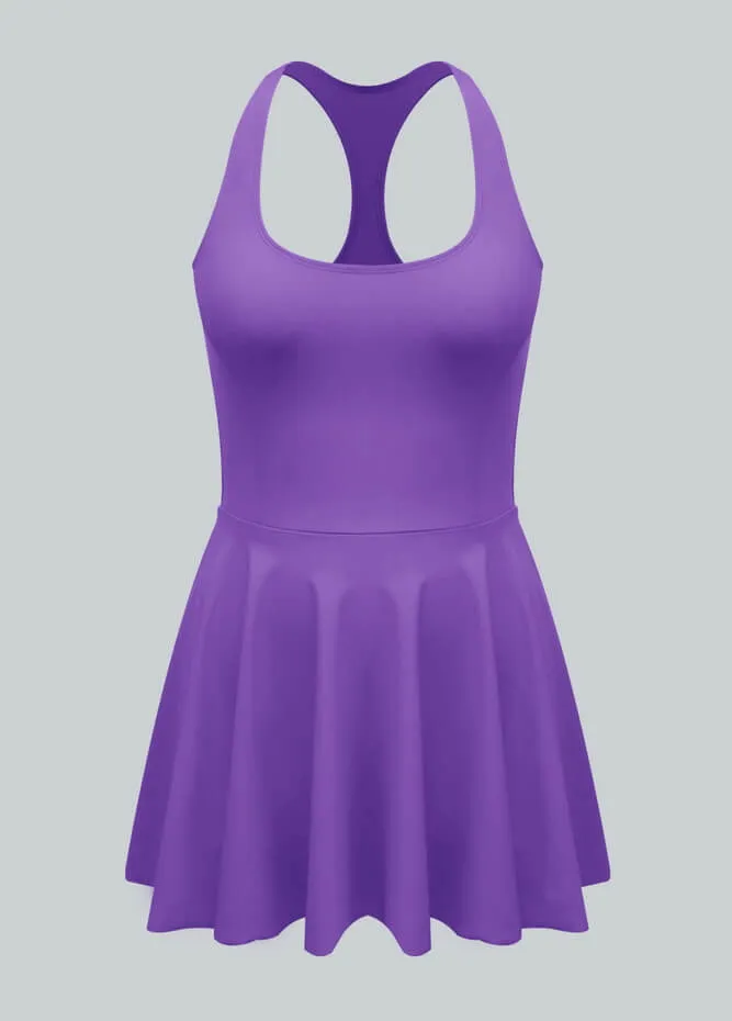 2-in-1 Athletic Dress With Detached Shorts