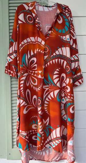 3544 Viscose Flowy Dress Sale