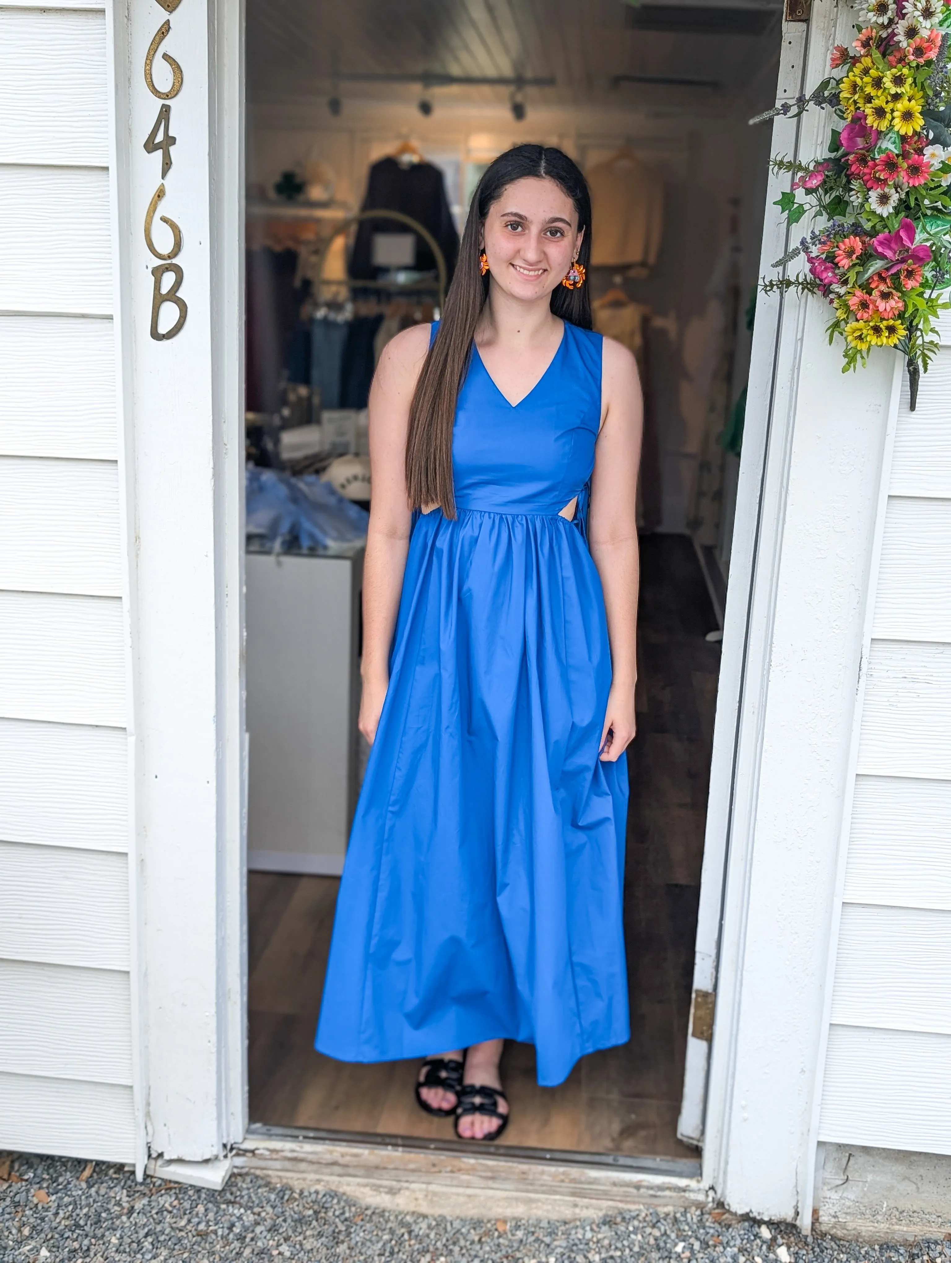 Aegean Blue Maxi Dress