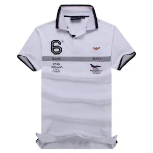Aeronautica Millitare Rossi Tornado White  Shortsleeve Polo