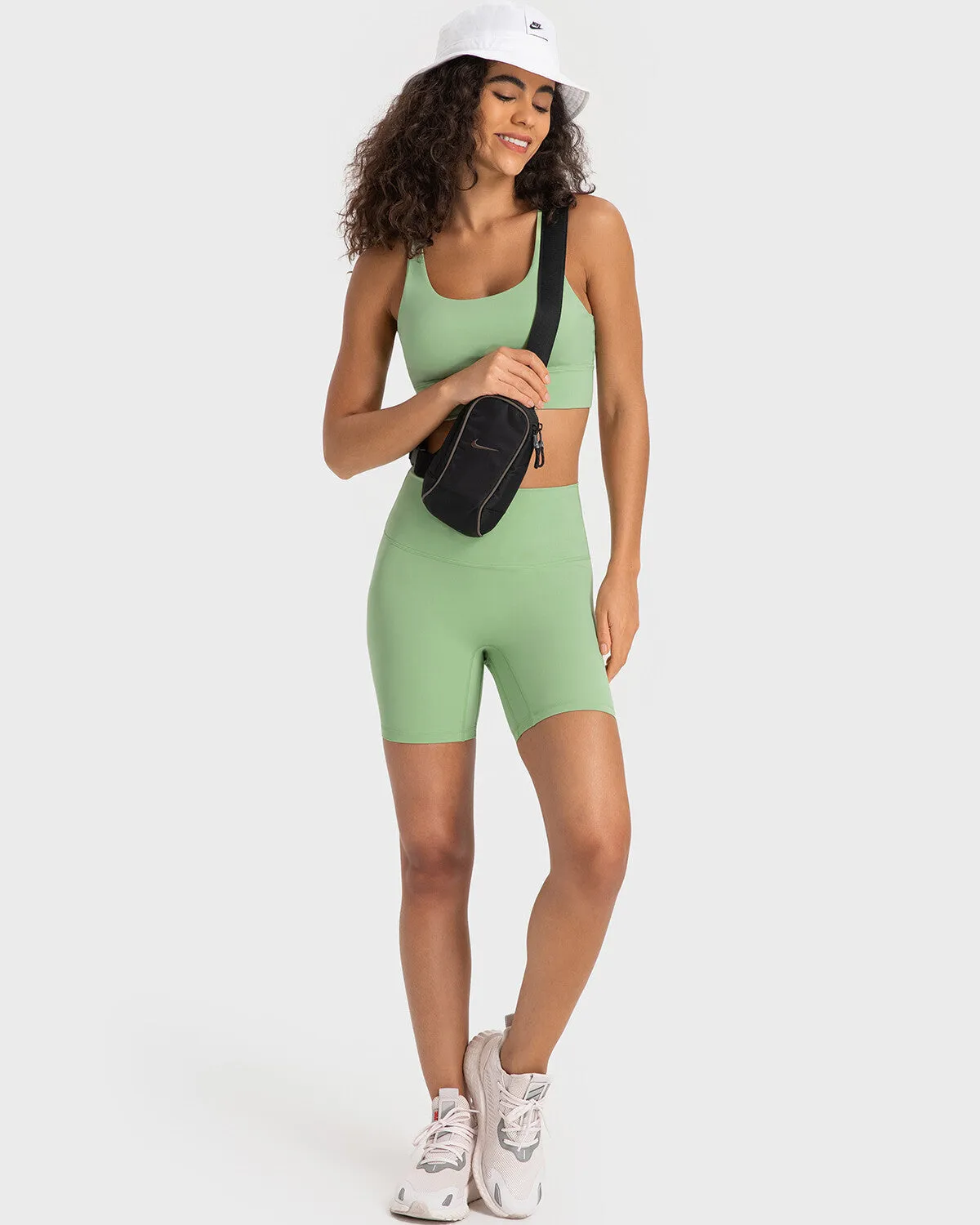 Aleah Seamless Shorts - Faded Fern