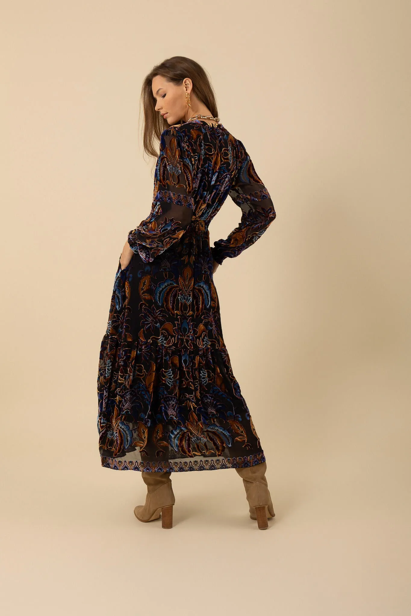 Alexa Dress Long - Black