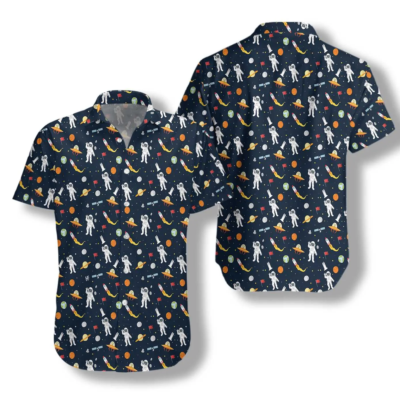Astronaut Hello Hawaiian Shirt