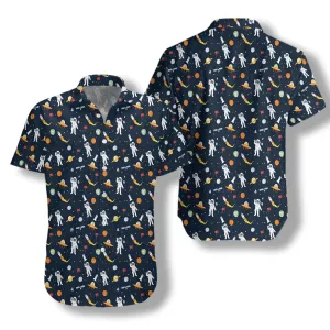 Astronaut Hello Hawaiian Shirt