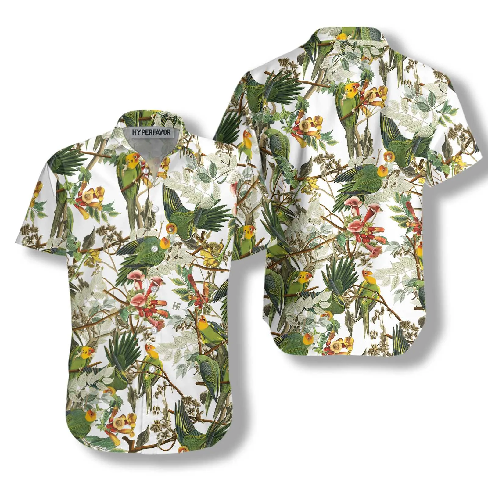 Audubon Carolina Parrot Shirt For Men Hawaiian Shirt
