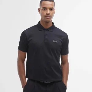 Barbour International Justin Short-Sleeved Polo Shirt In Black