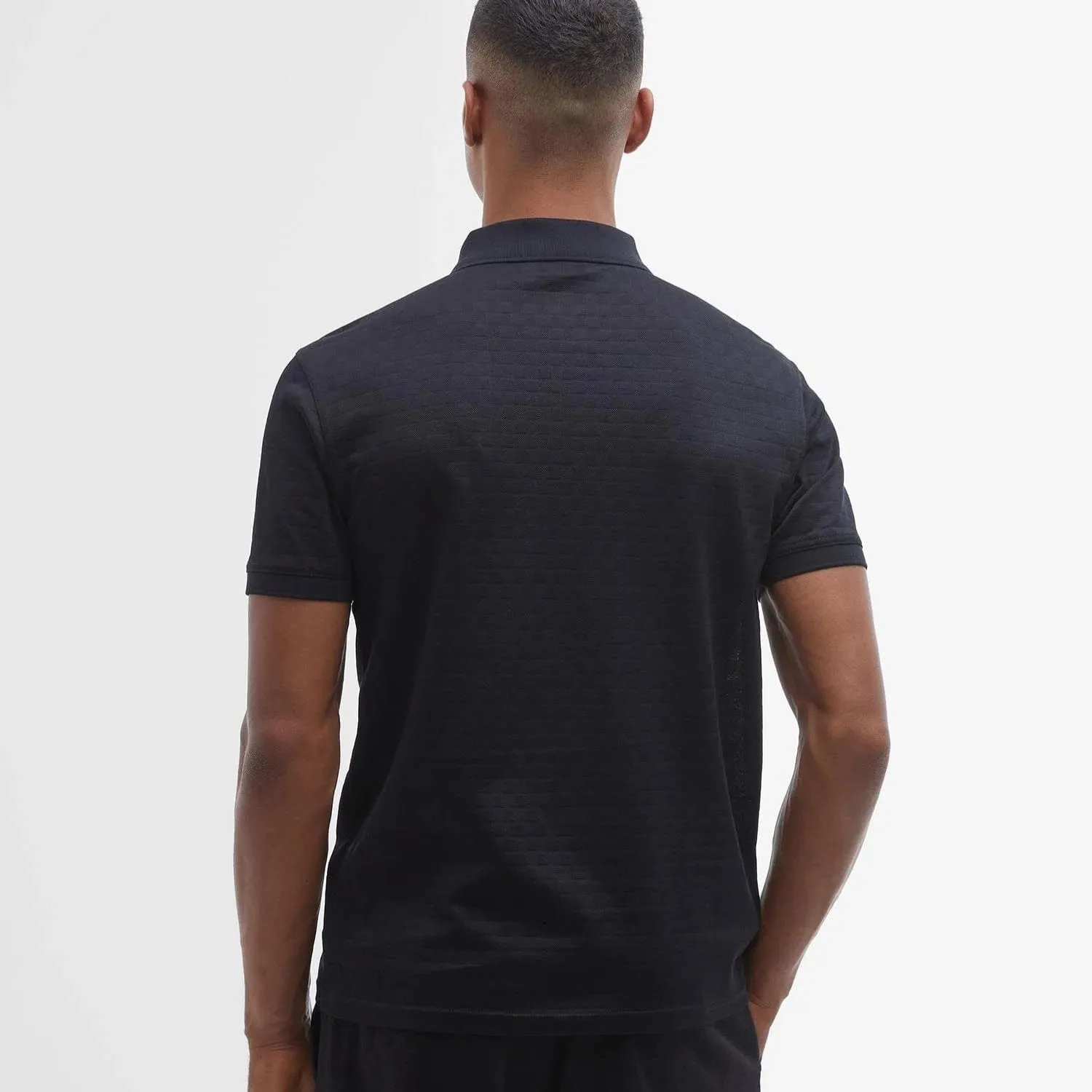 Barbour International Justin Short-Sleeved Polo Shirt In Black