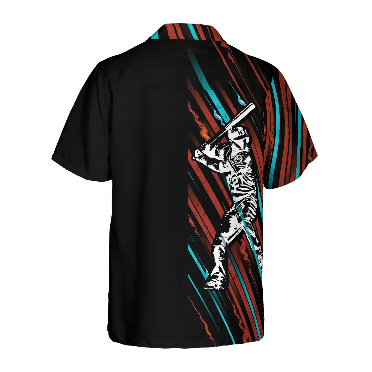 Baseball Black And Color Hawaiian Shirt