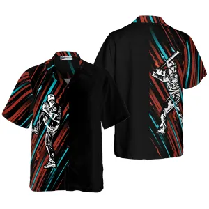 Baseball Black And Color Hawaiian Shirt