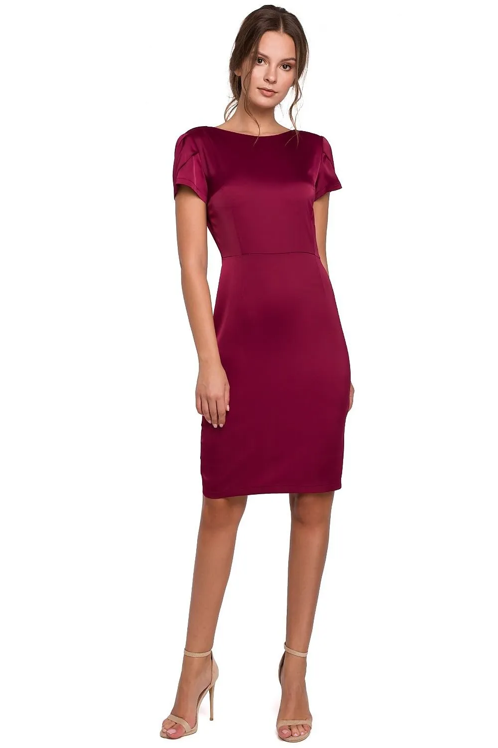 Beautiful double flowy sleeves cocktail dress