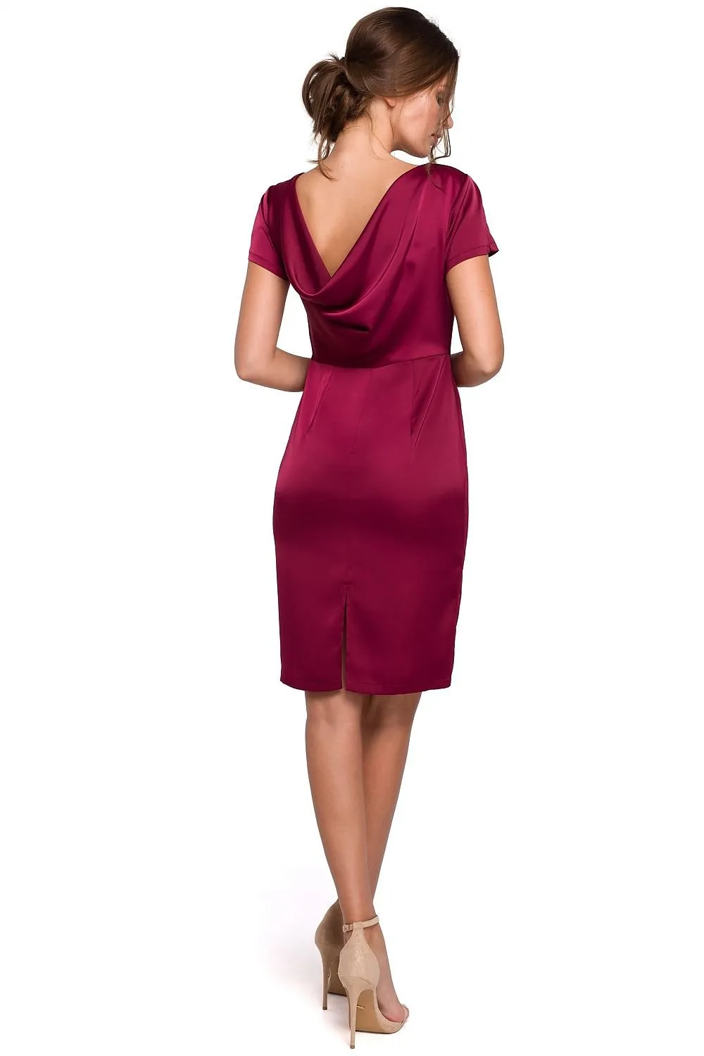 Beautiful double flowy sleeves cocktail dress
