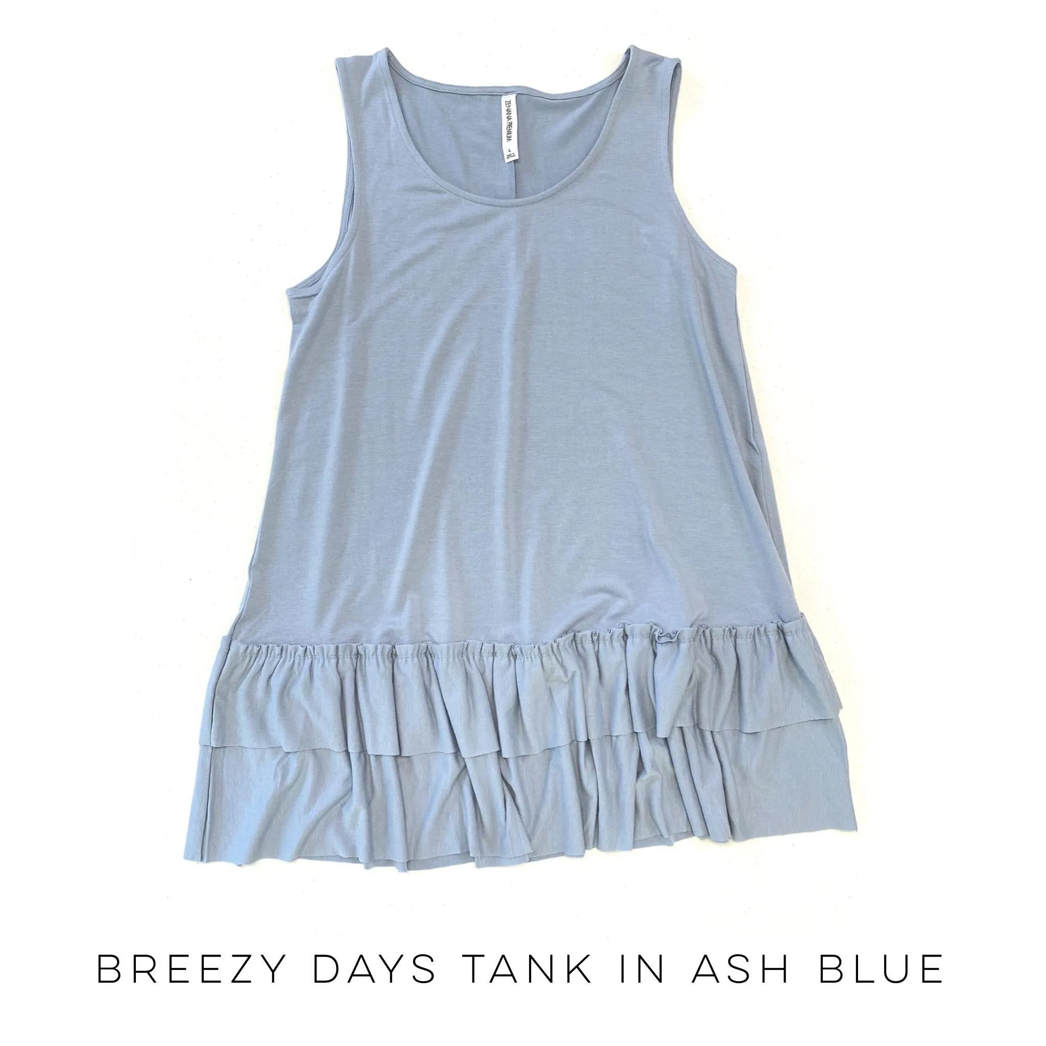 Breezy Days Tank in Ash Blue