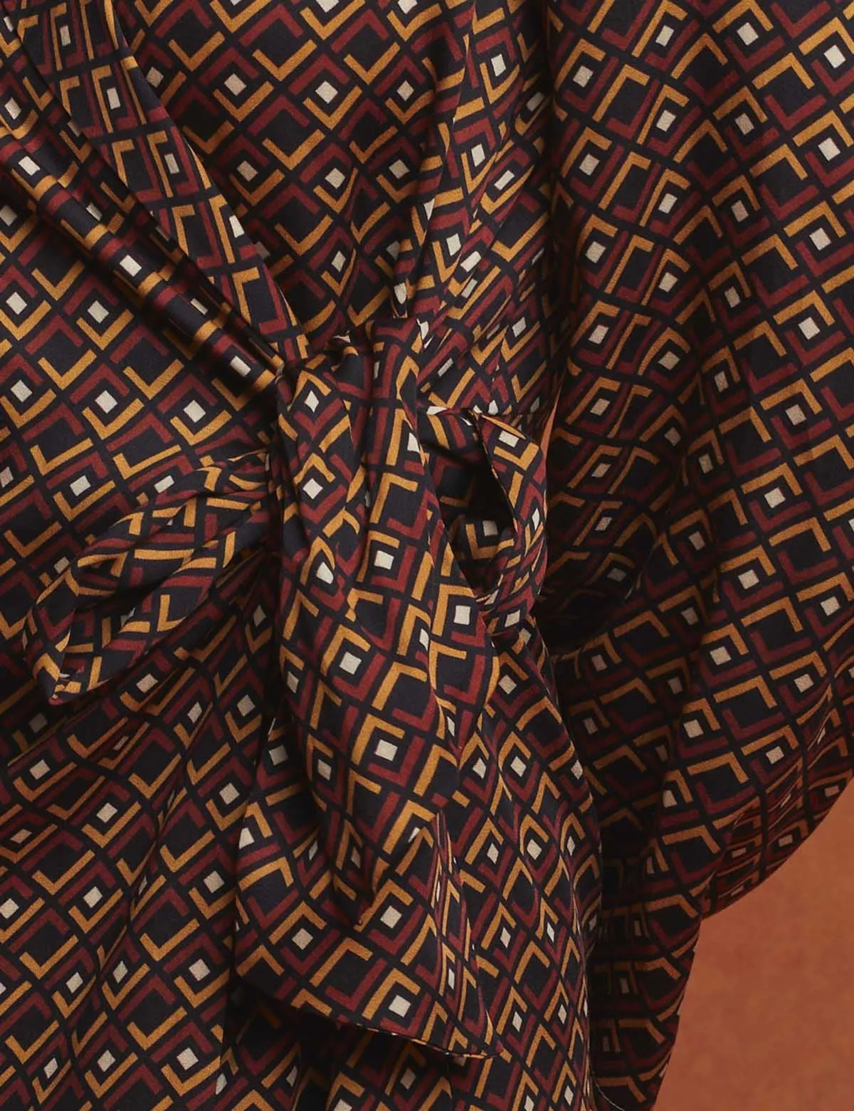 Brown Alice Wrap-over Dress