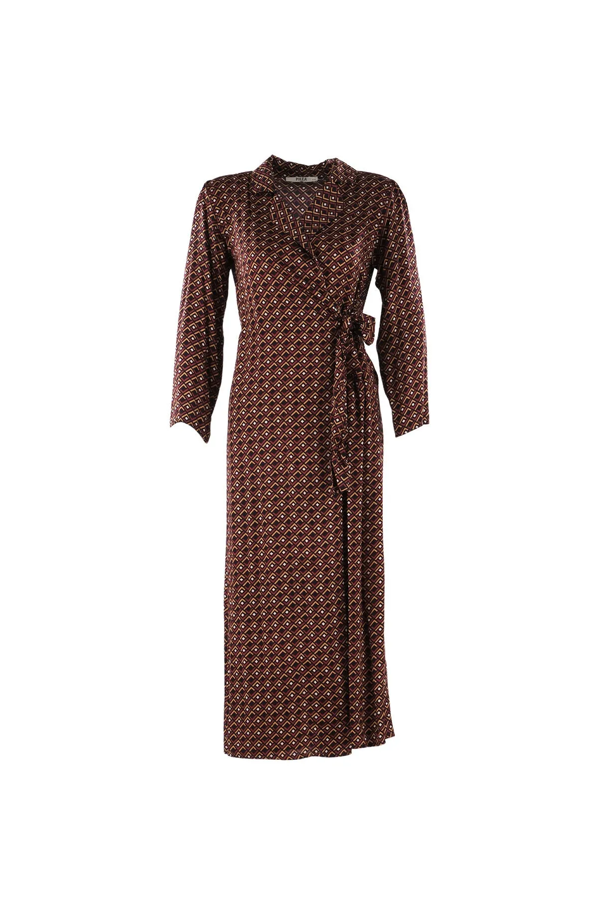 Brown Alice Wrap-over Dress