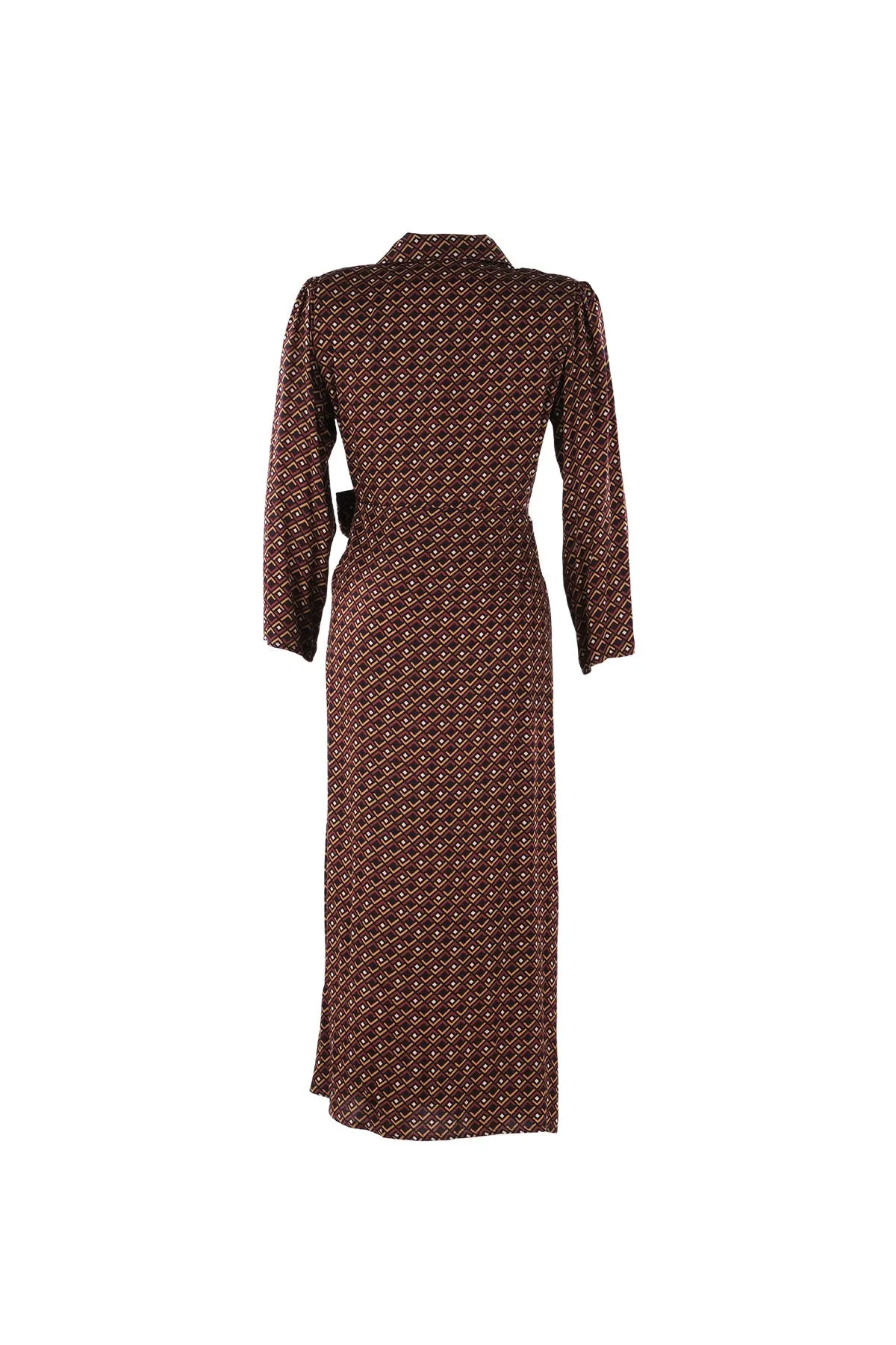 Brown Alice Wrap-over Dress