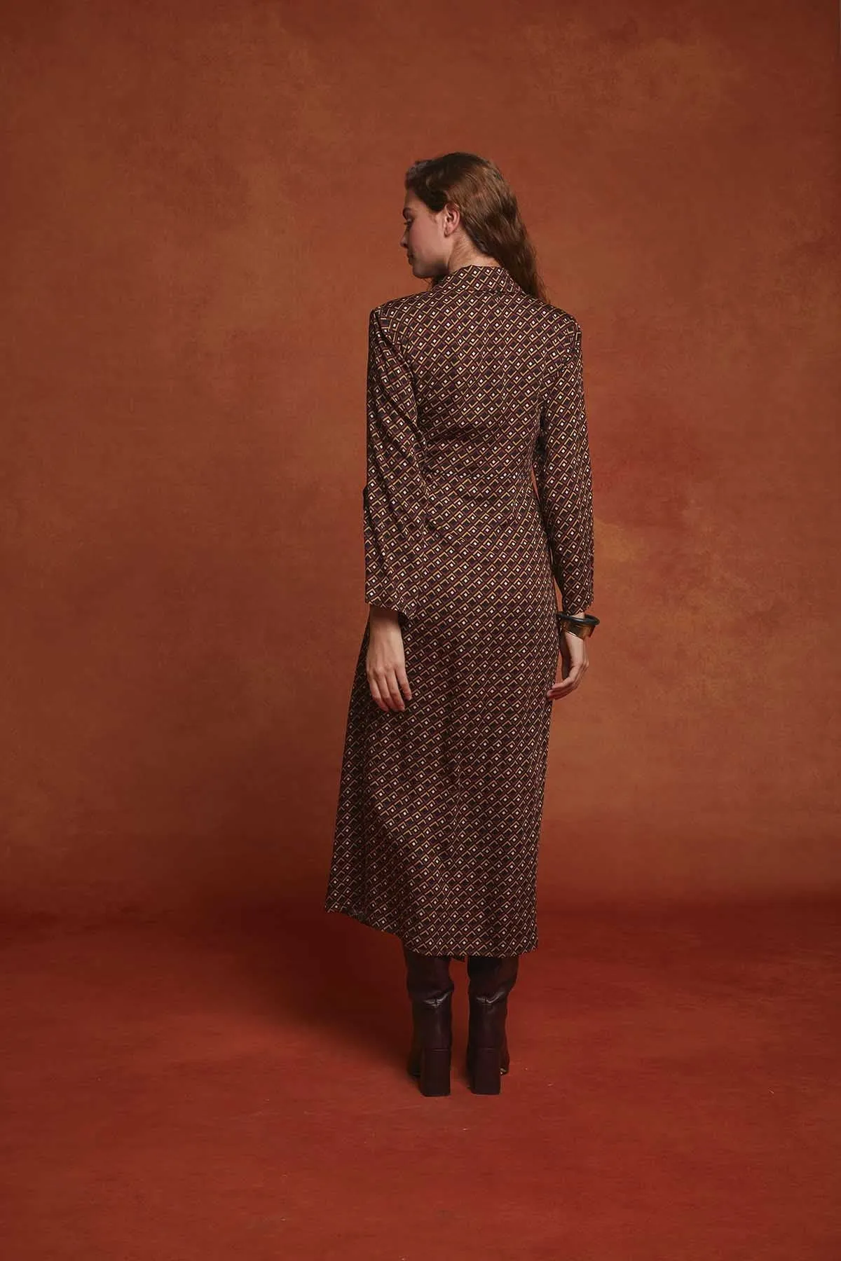 Brown Alice Wrap-over Dress