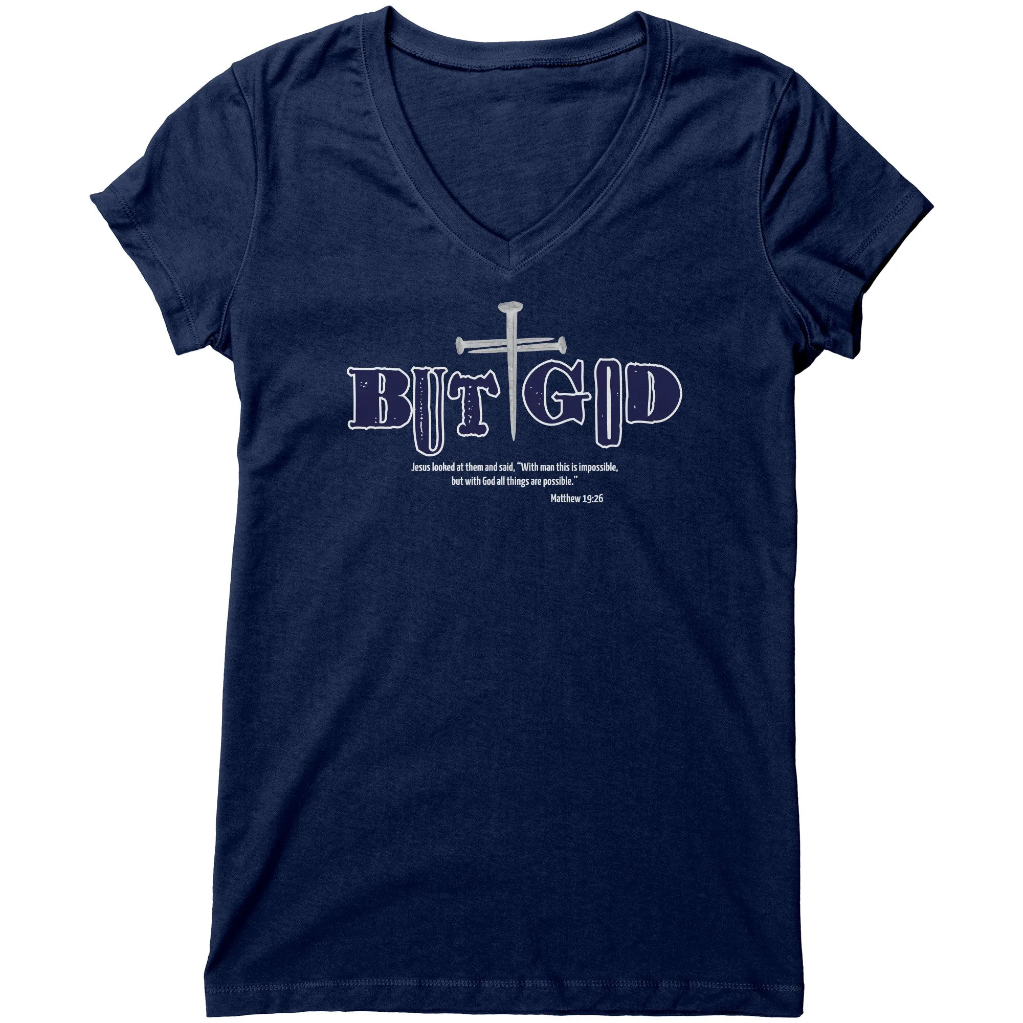 But God Women's V-Neck Tee
