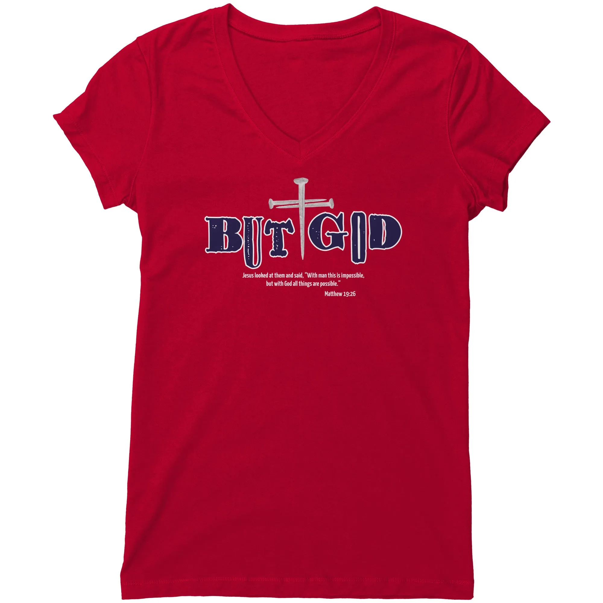 But God Women's V-Neck Tee