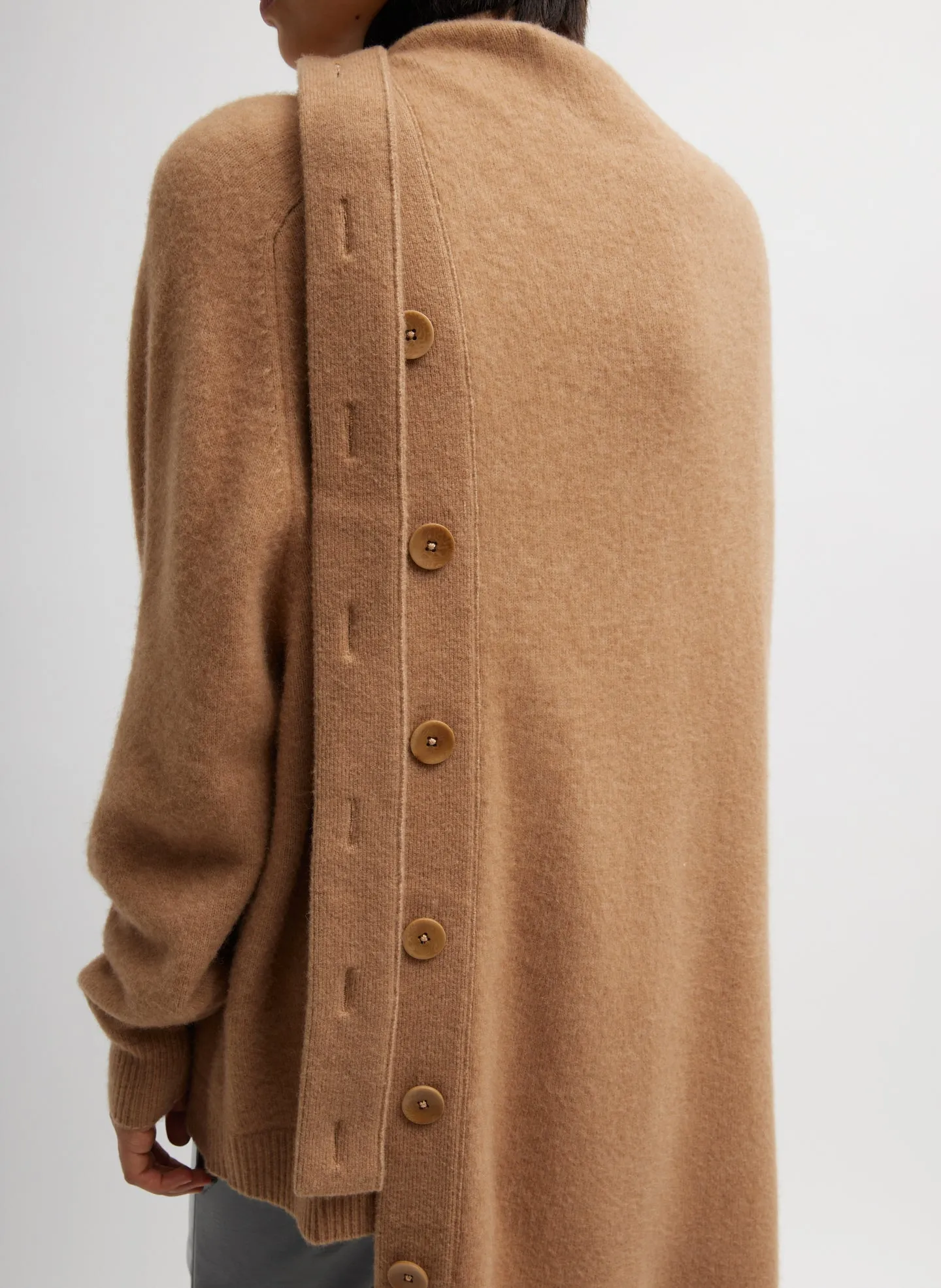 Camel Hair Knit Cape