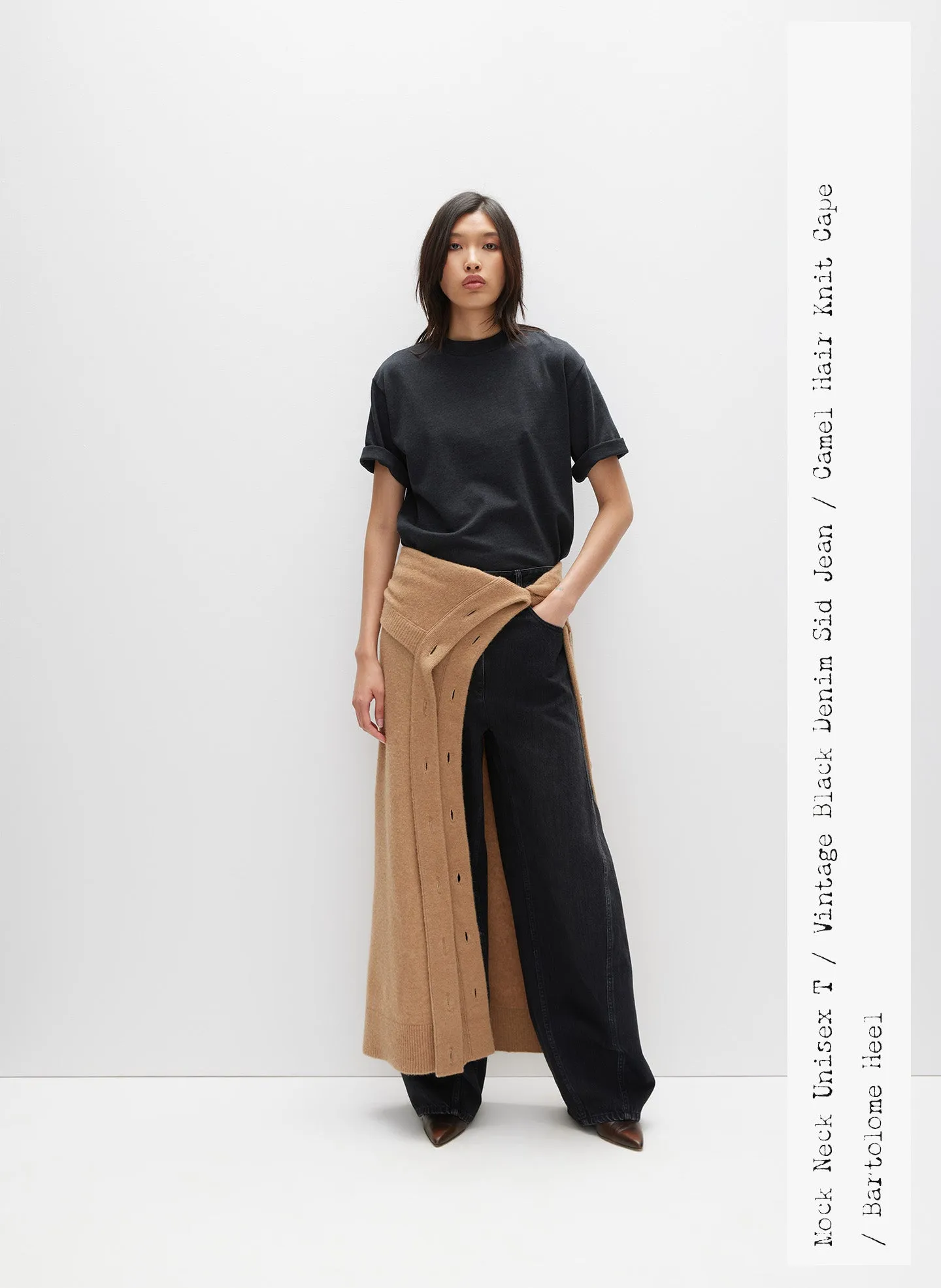 Camel Hair Knit Cape