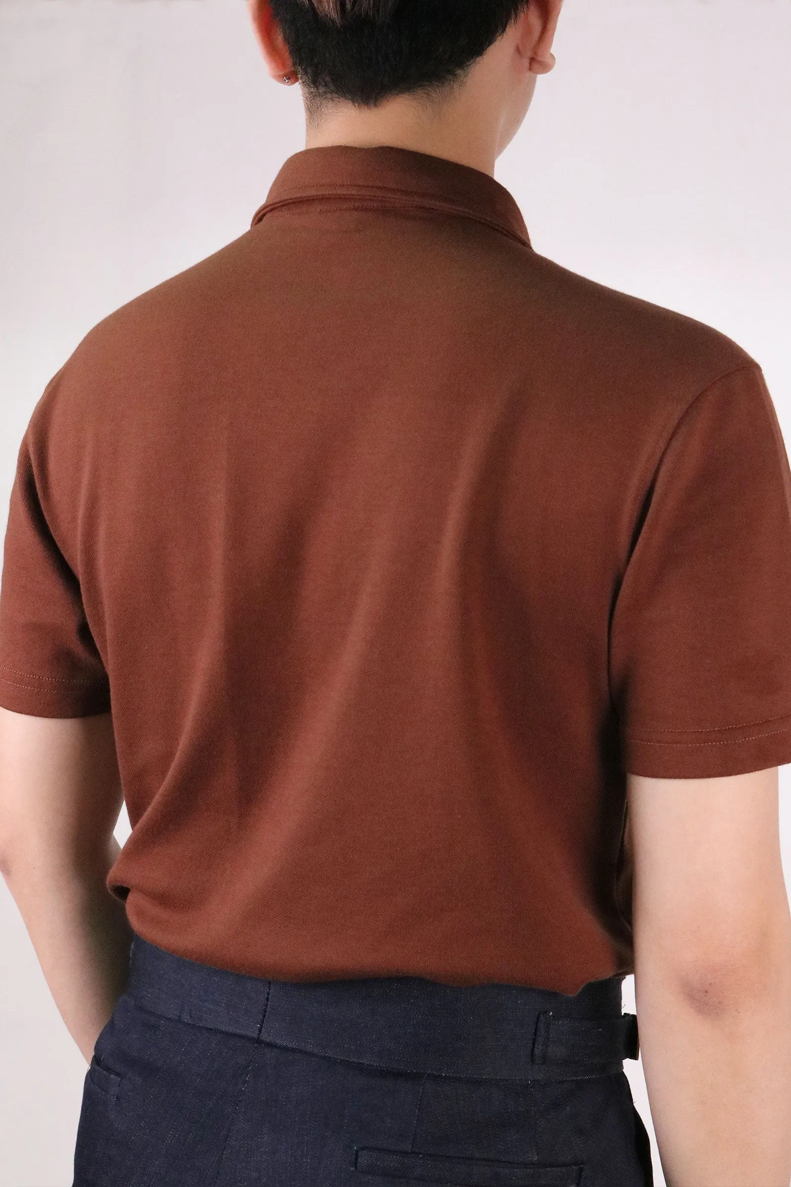 Cappuccino Brown Smart Polo Shirt