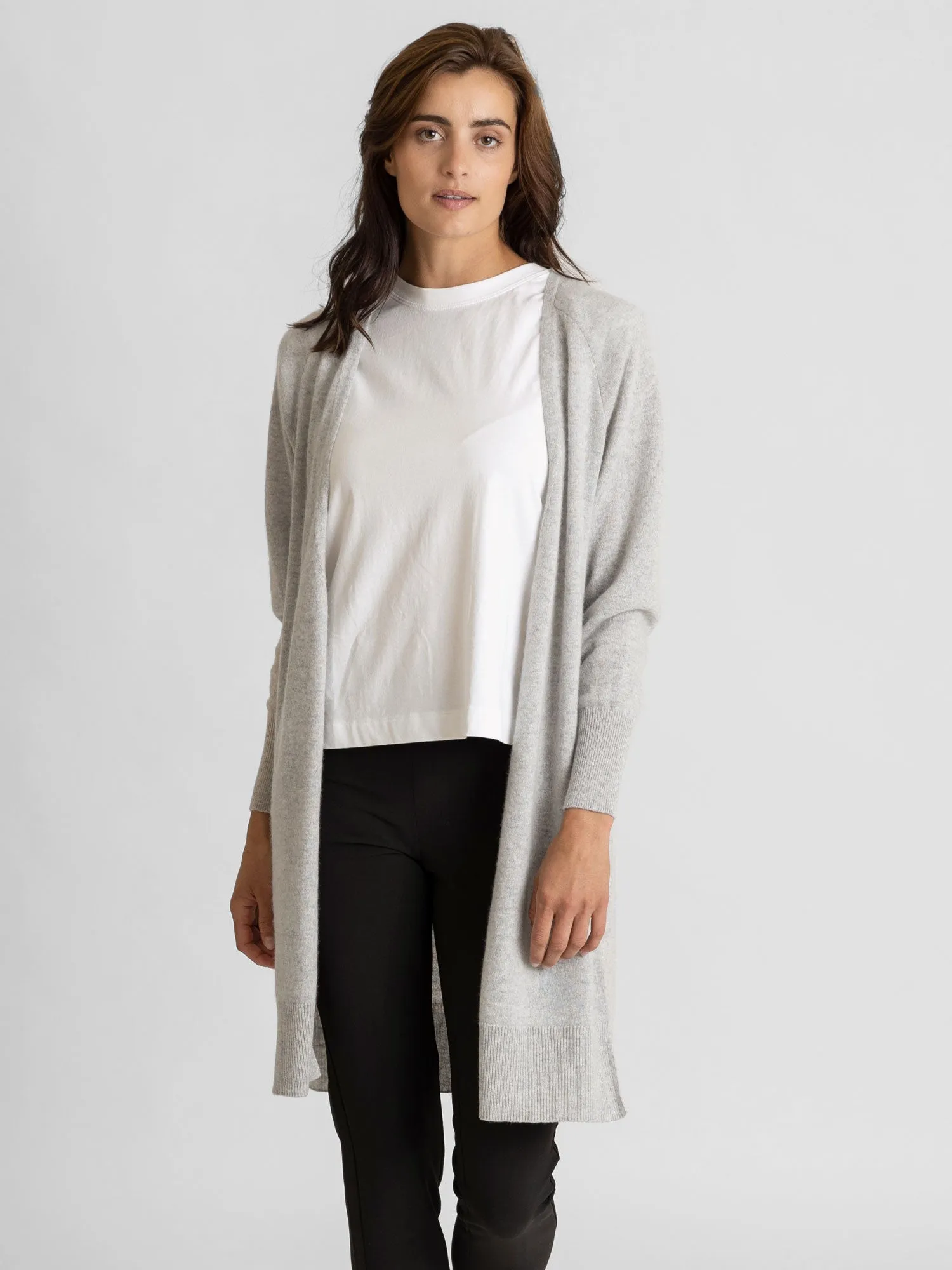 Cashmere cardigan "Linnea" - light grey
