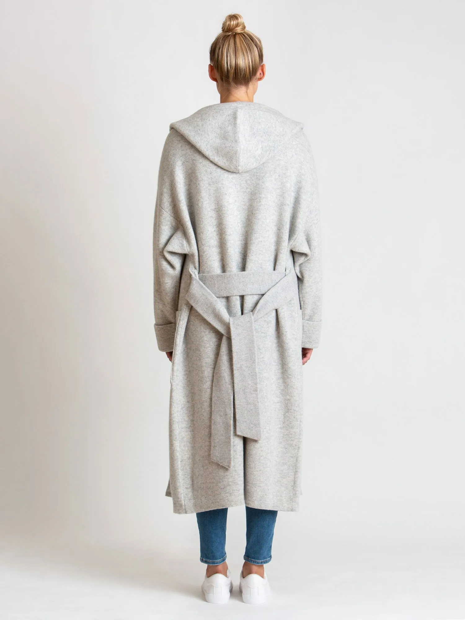Cashmere coat "Nora" - light grey