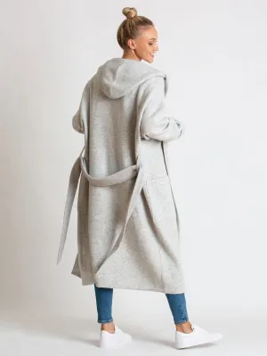 Cashmere coat "Nora" - light grey