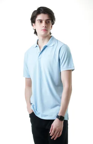 Chevron Collar Polo Shirt