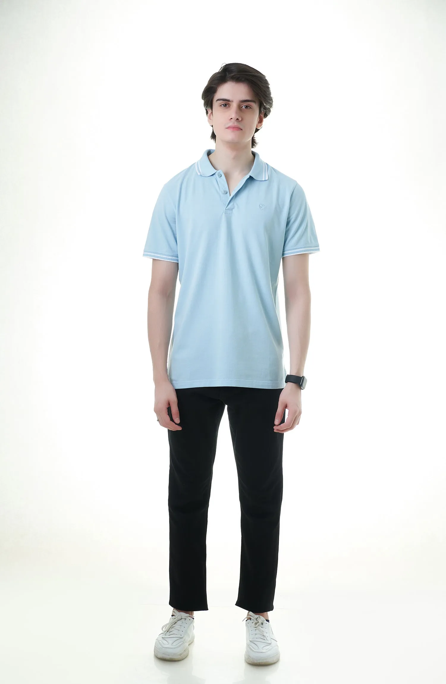 Chevron Collar Polo Shirt