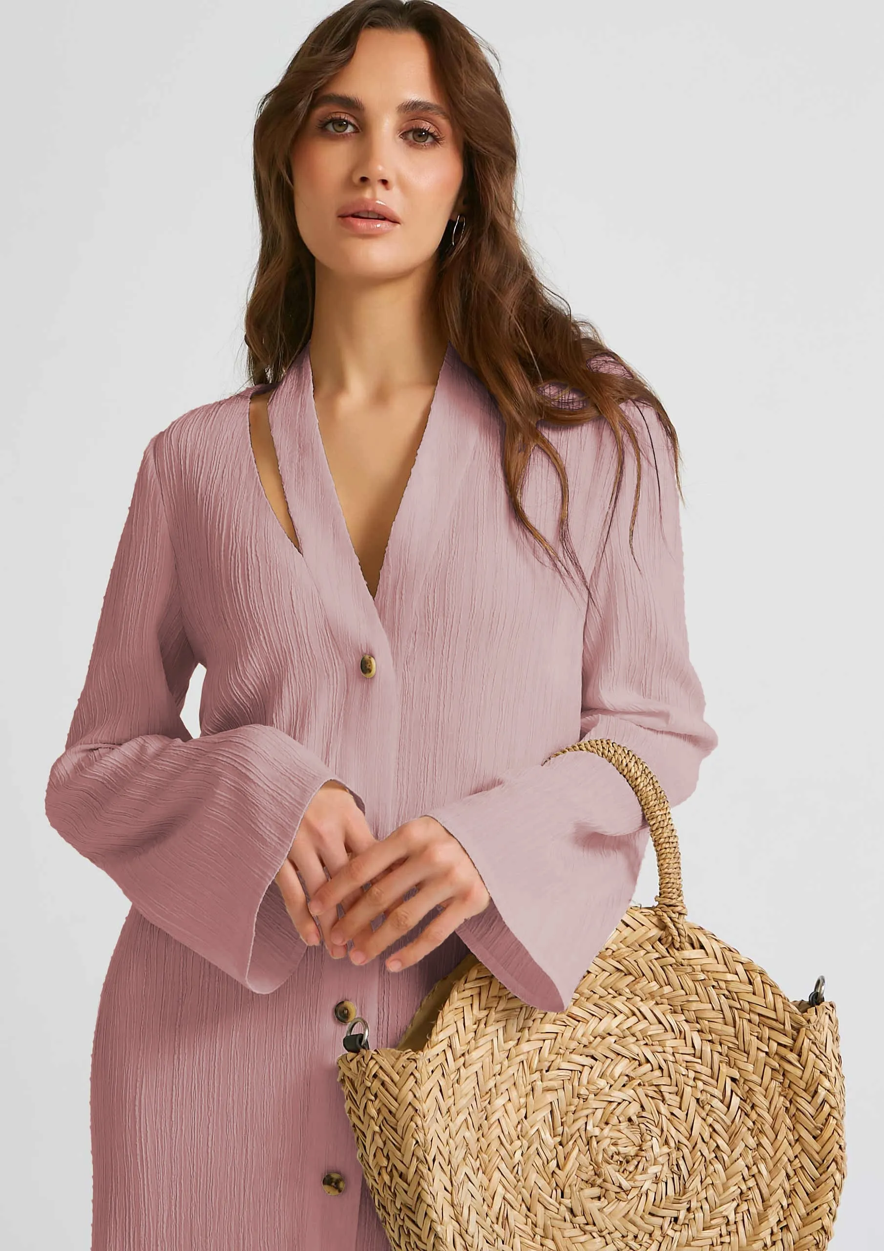 Chic Elegant Kaftan (Pink)