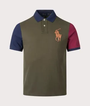 Classic Fit Leather-Pony Mesh Polo Shirt
