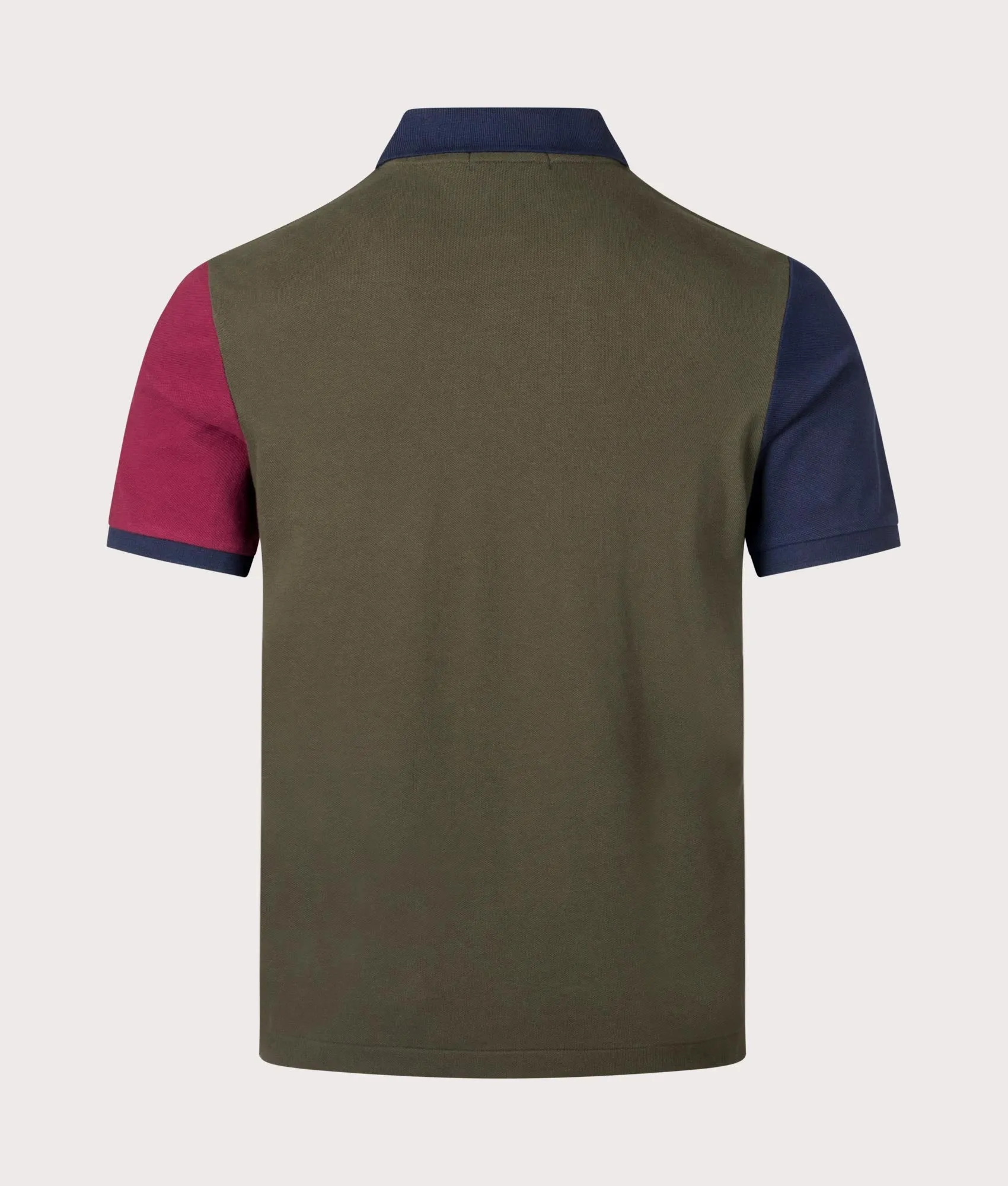 Classic Fit Leather-Pony Mesh Polo Shirt