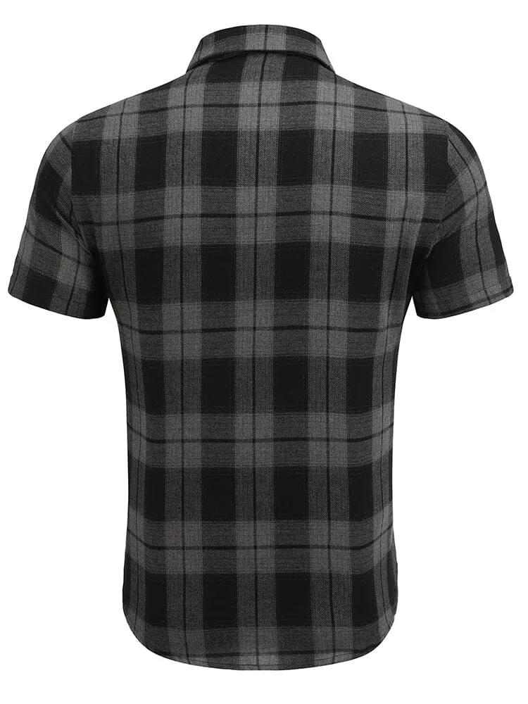 Classic Short Sleeve Checkered Shirt