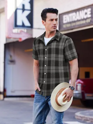 Classic Short Sleeve Checkered Shirt