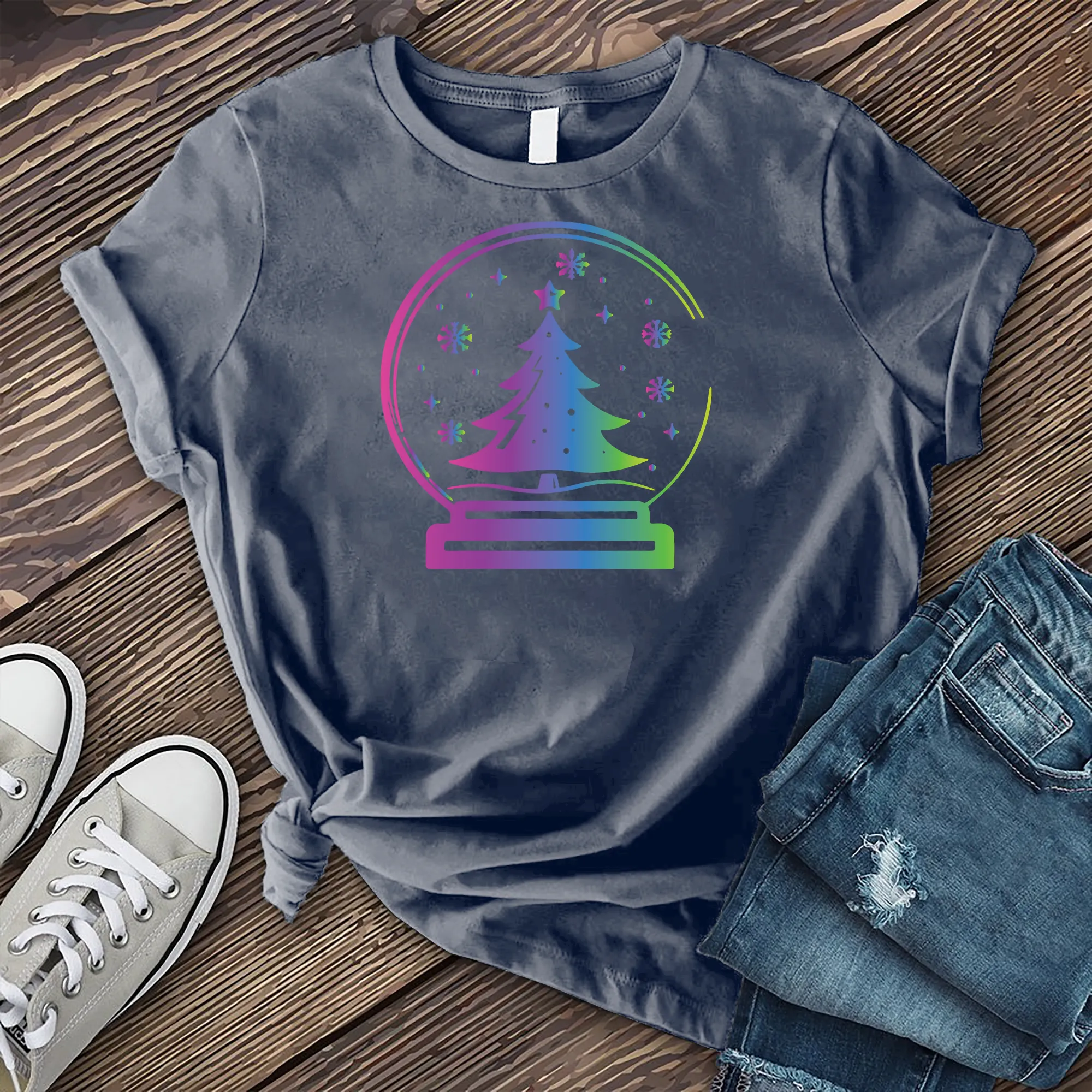 Colorful Christmas Globe T-Shirt