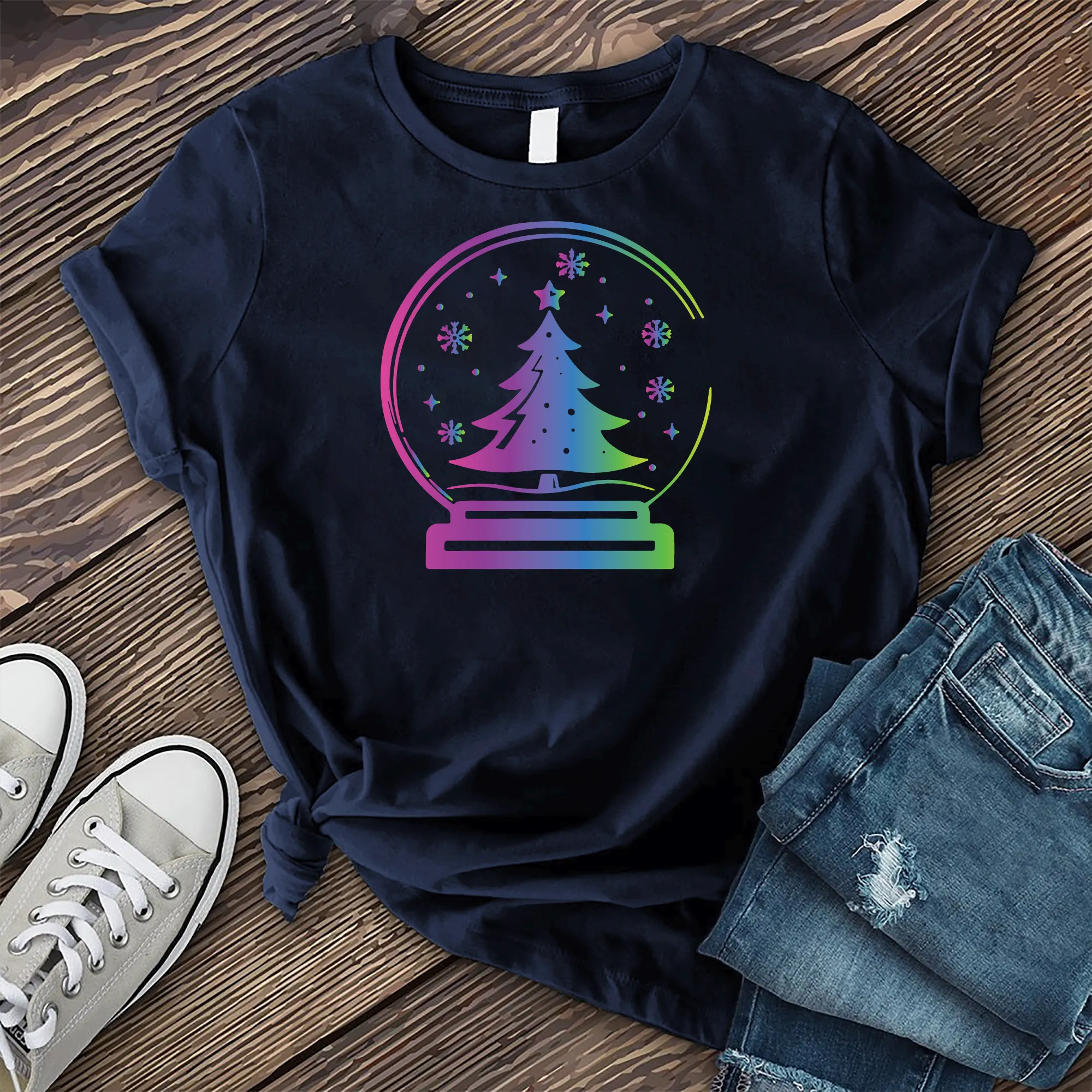 Colorful Christmas Globe T-Shirt