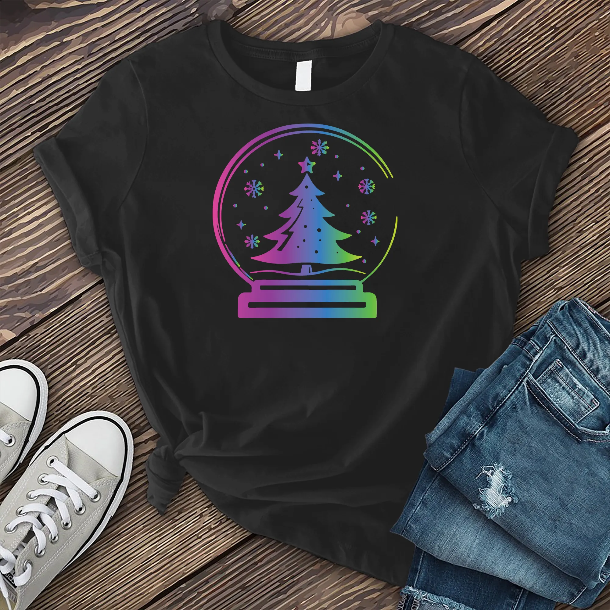 Colorful Christmas Globe T-Shirt