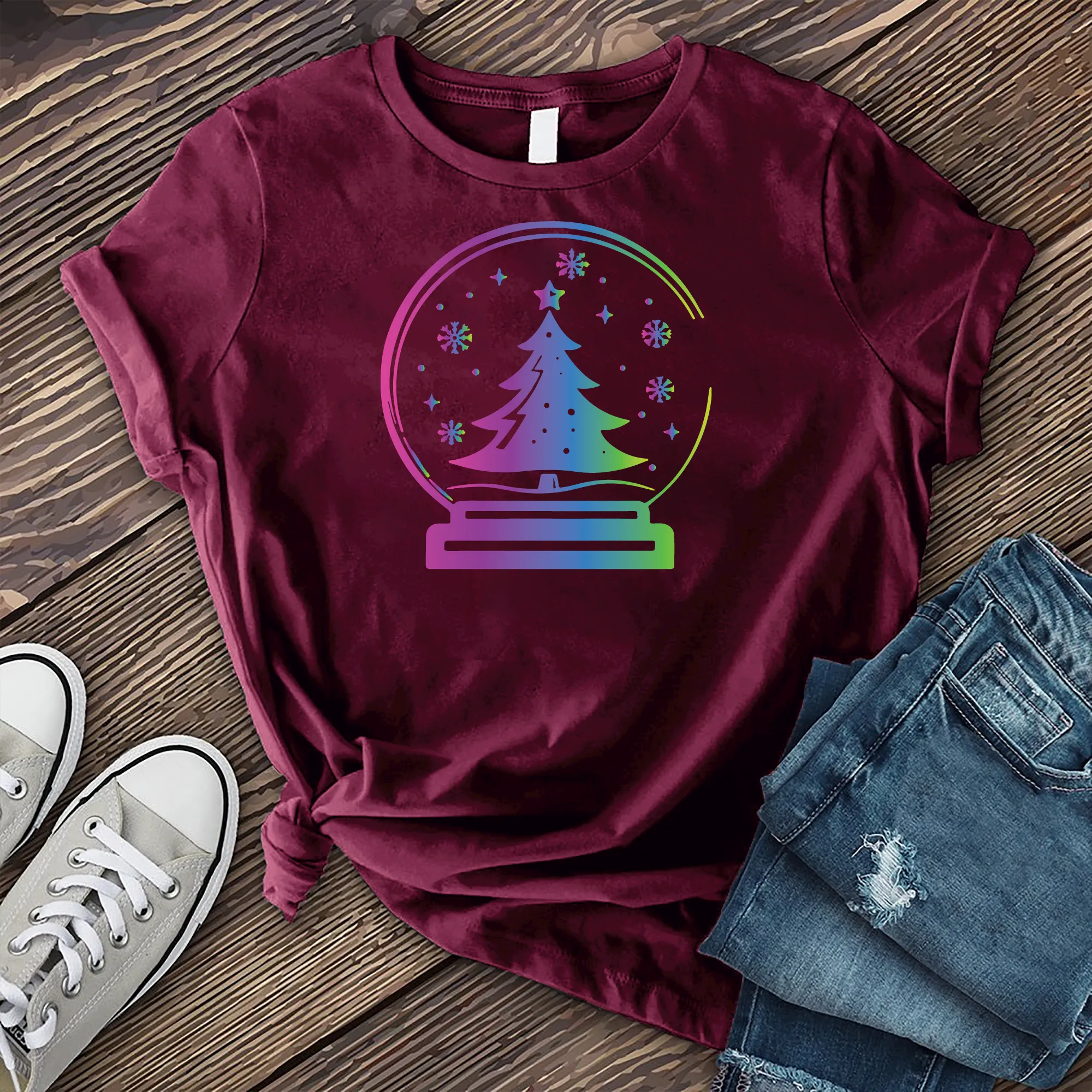 Colorful Christmas Globe T-Shirt