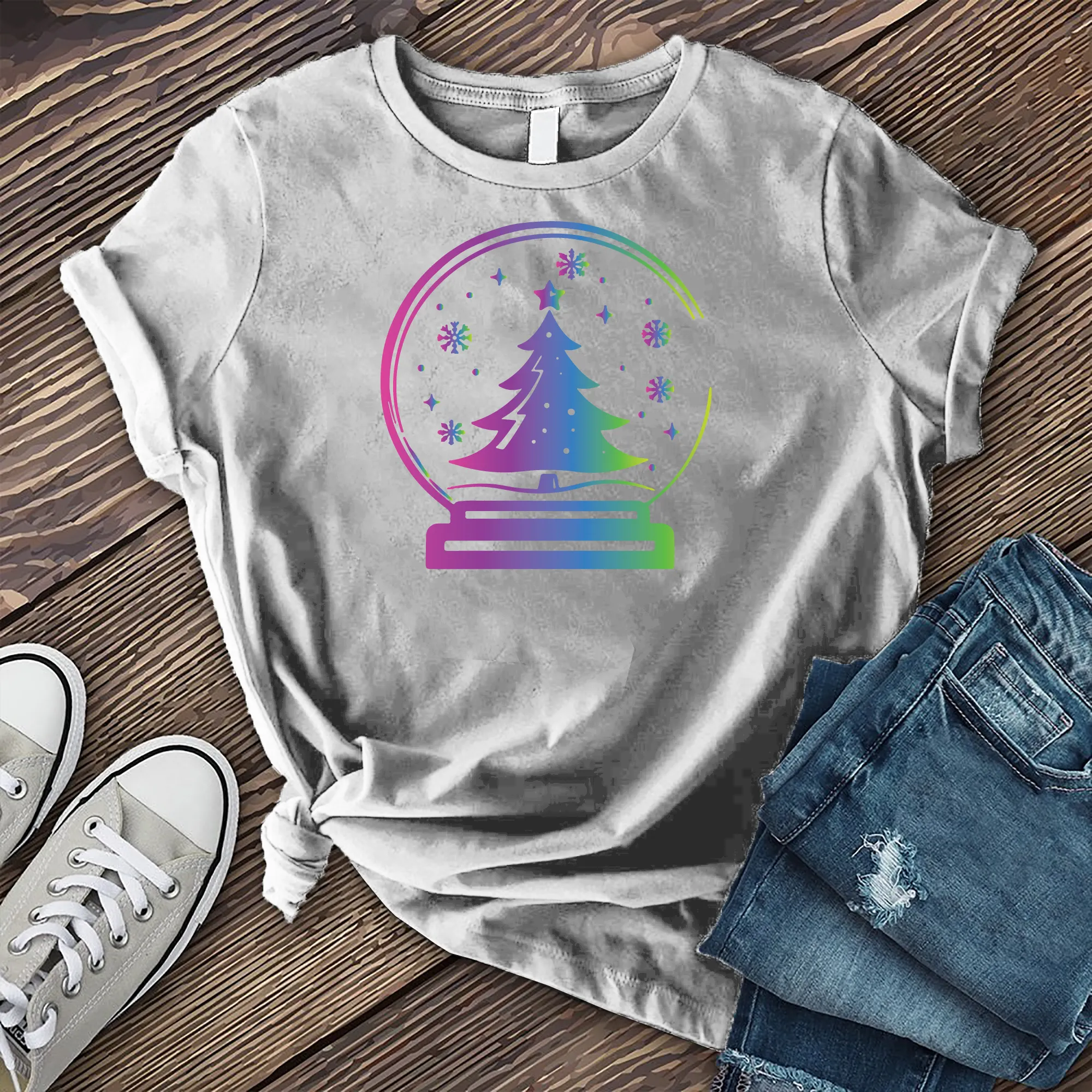 Colorful Christmas Globe T-Shirt