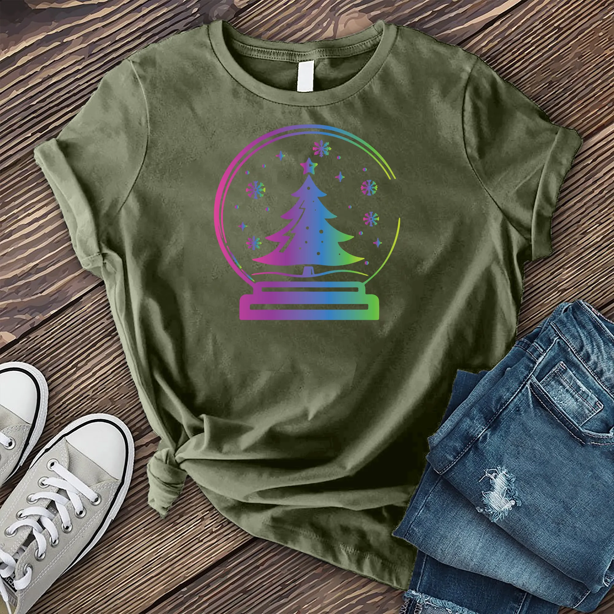 Colorful Christmas Globe T-Shirt