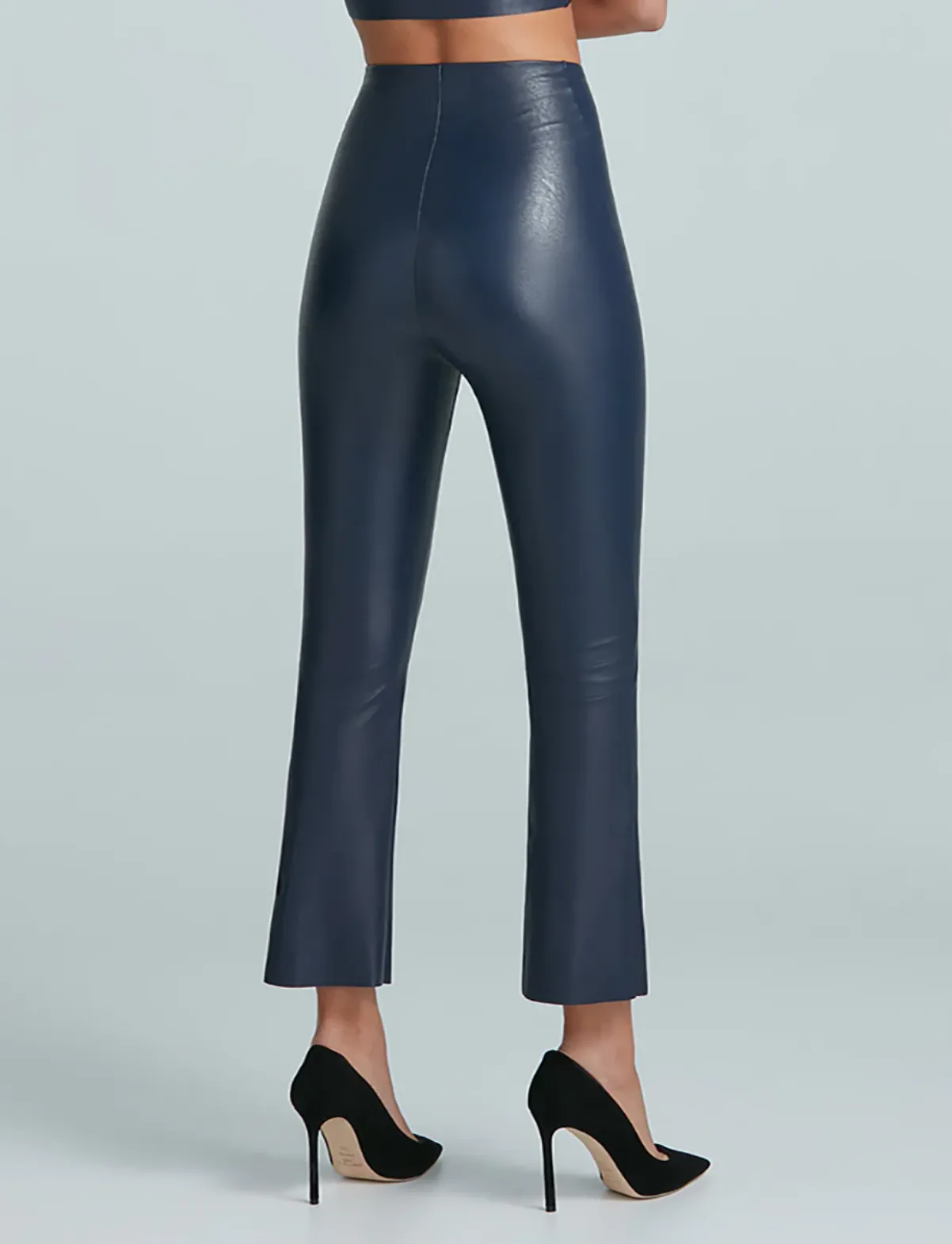 Commando Faux Leather Crop Flare Legging