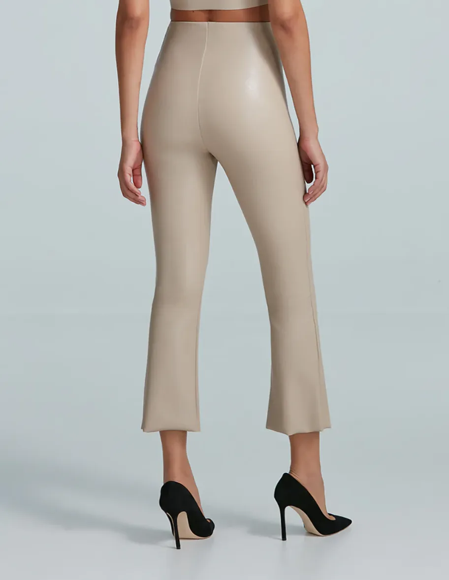 Commando Faux Leather Crop Flare Legging