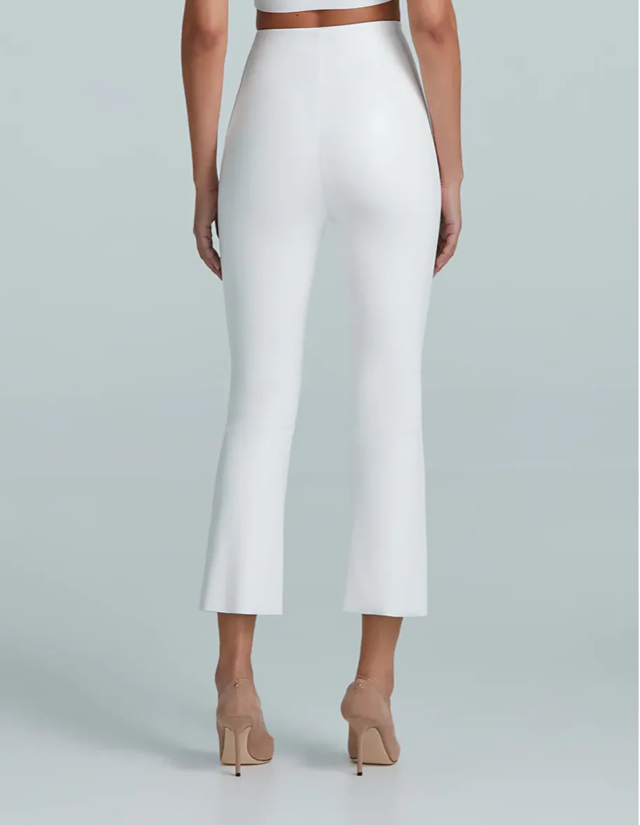 Commando Faux Leather Crop Flare Legging