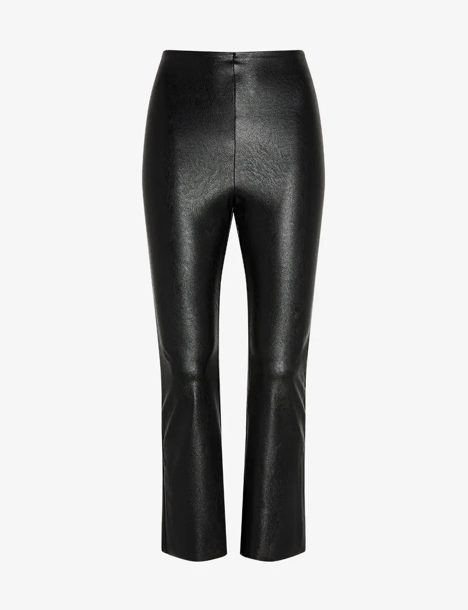 Commando Faux Leather Crop Flare Legging