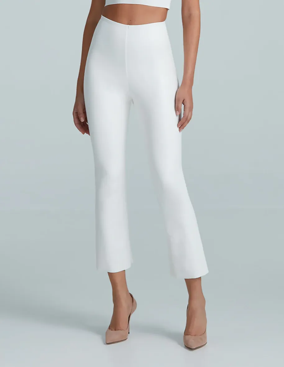 Commando Faux Leather Crop Flare Legging