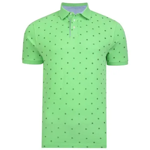 Compass Print Polo Shirt