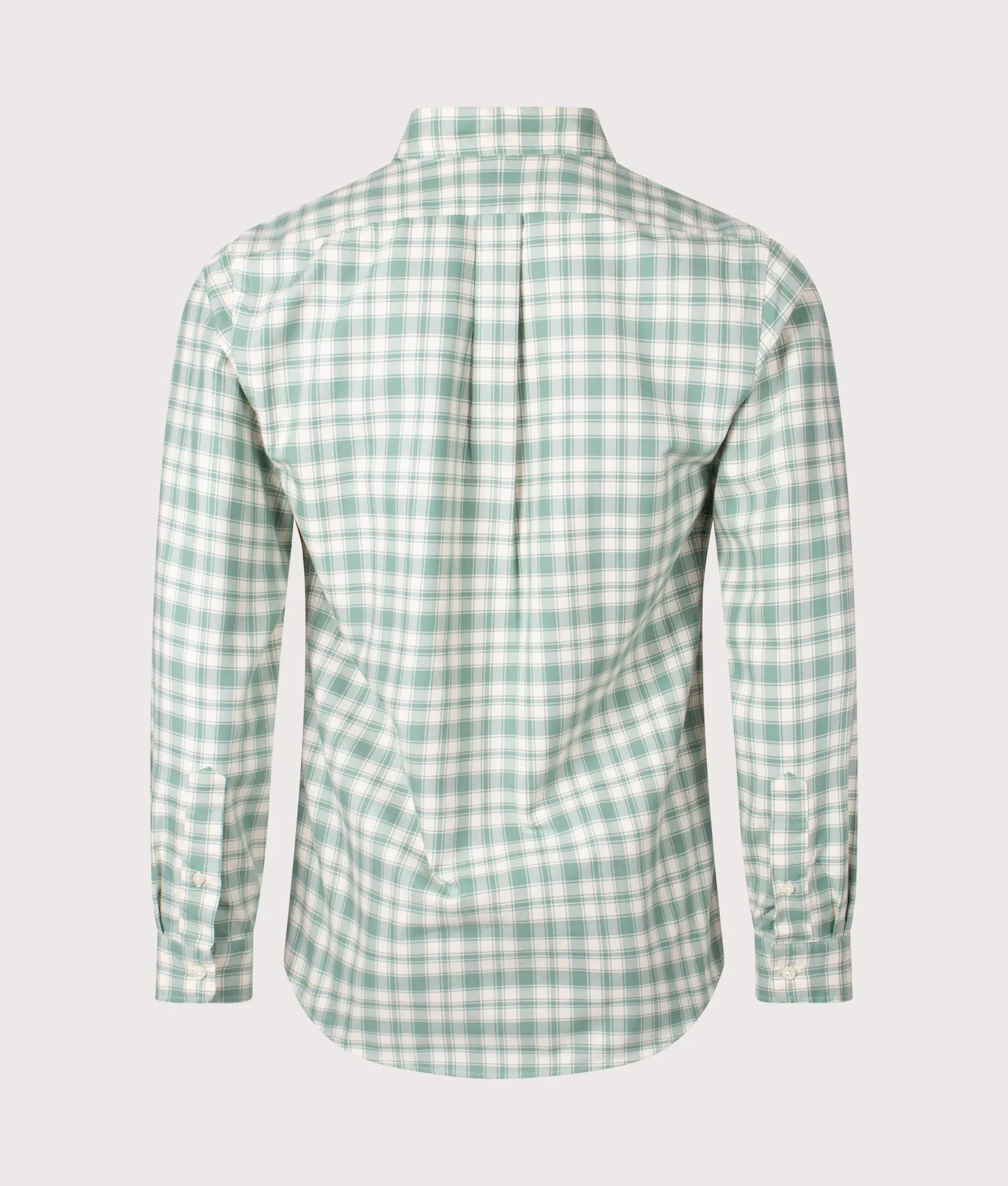 Custom Fit Plaid Oxford Shirt