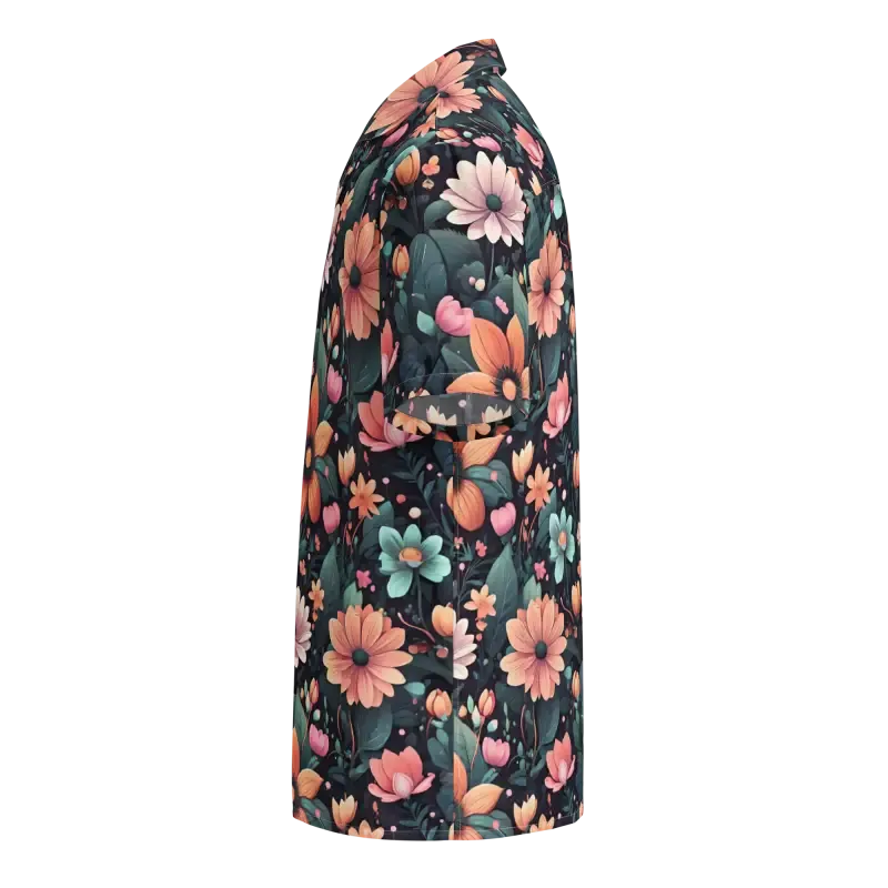 Dipaliz Blooms Vibrant Button Shirt Colorful Flowers